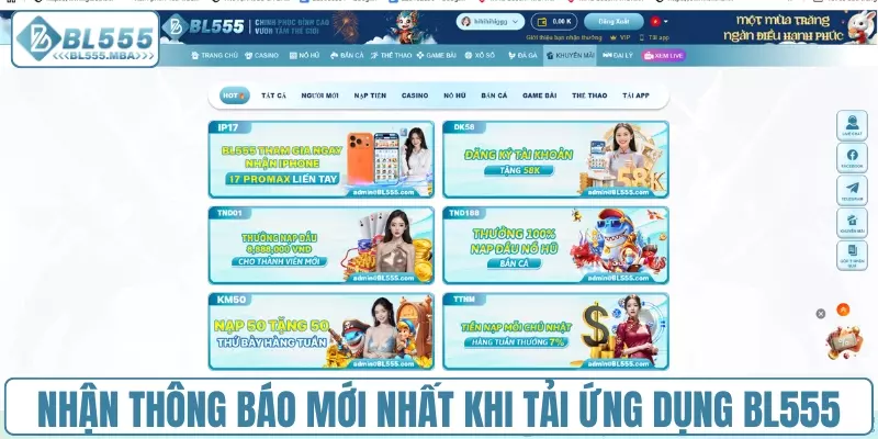 Hướng Dẫn Tải App BL555 Nhanh Chóng Cho Android Và iOS 2 Nhận thông báo mới nhất khi tải ứng dụng BL555